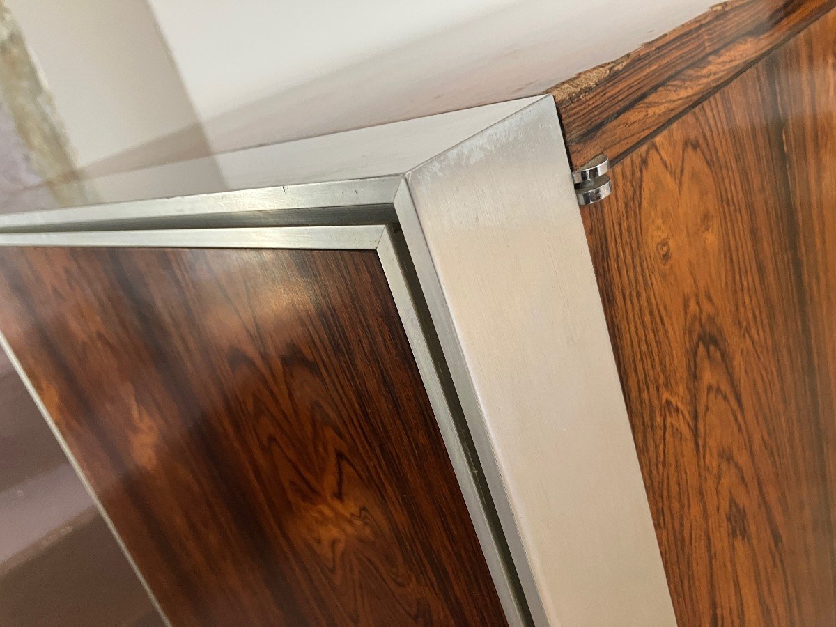Buffet Enfilade Des Années 1960-1970 En Palissandre Et Pieds En Chrome-photo-7