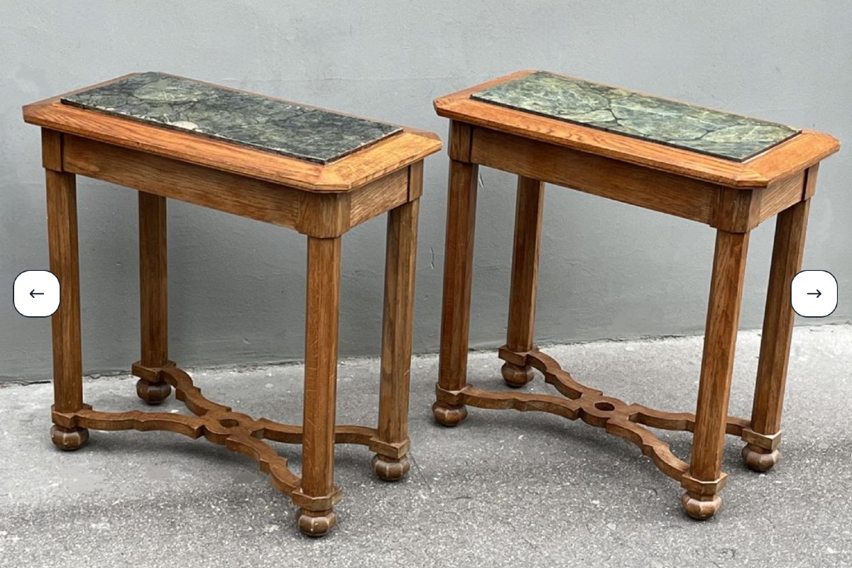 Pair Of Consoles From Maison Jansen 1940-1950