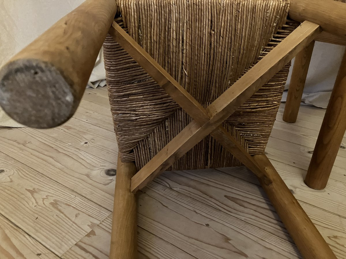 1 Charlotte Perriand Méribel Model Chair, Steph Simon Edition, In Ash Wood, 196-1970-photo-1