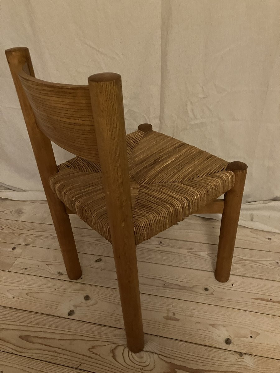 1 Charlotte Perriand Méribel Model Chair, Steph Simon Edition, In Ash Wood, 196-1970-photo-2