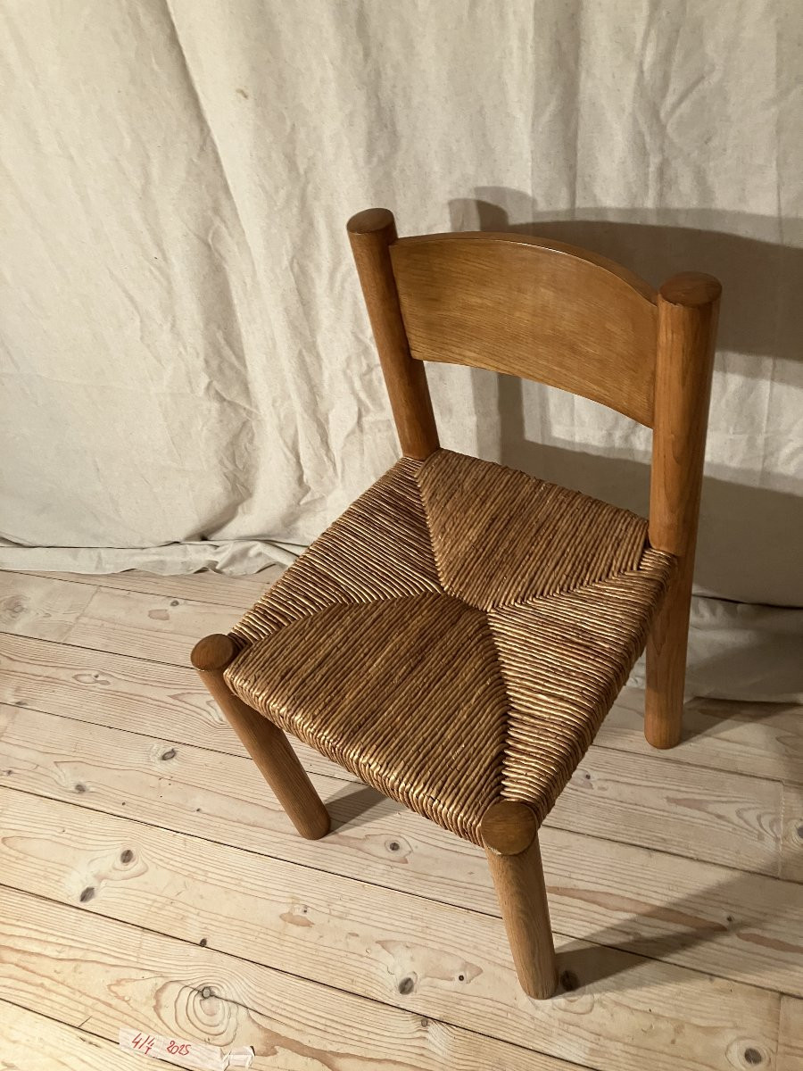 1 Charlotte Perriand Méribel Model Chair, Steph Simon Edition, In Ash Wood, 196-1970-photo-4