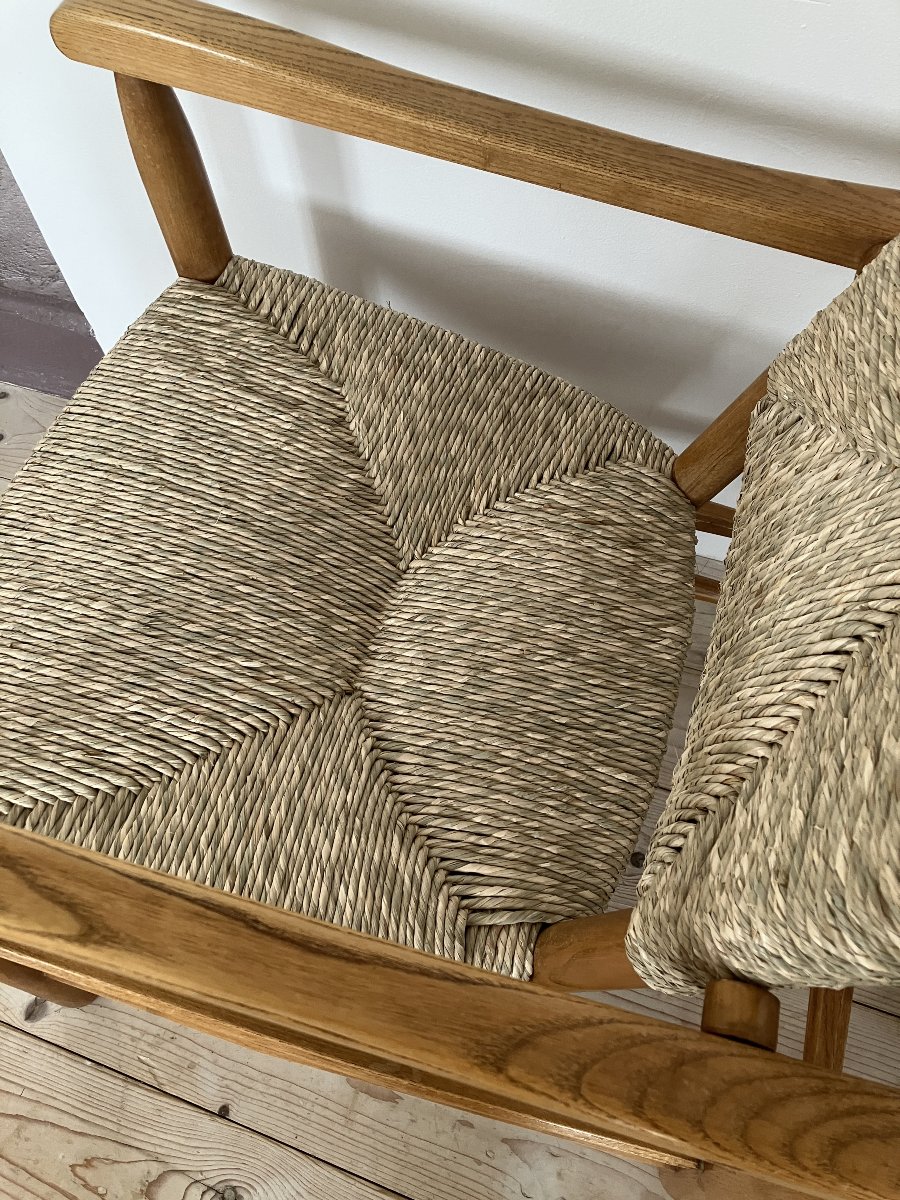 Pair Of Armchairs By Charlotte Perriand Model -photo-5