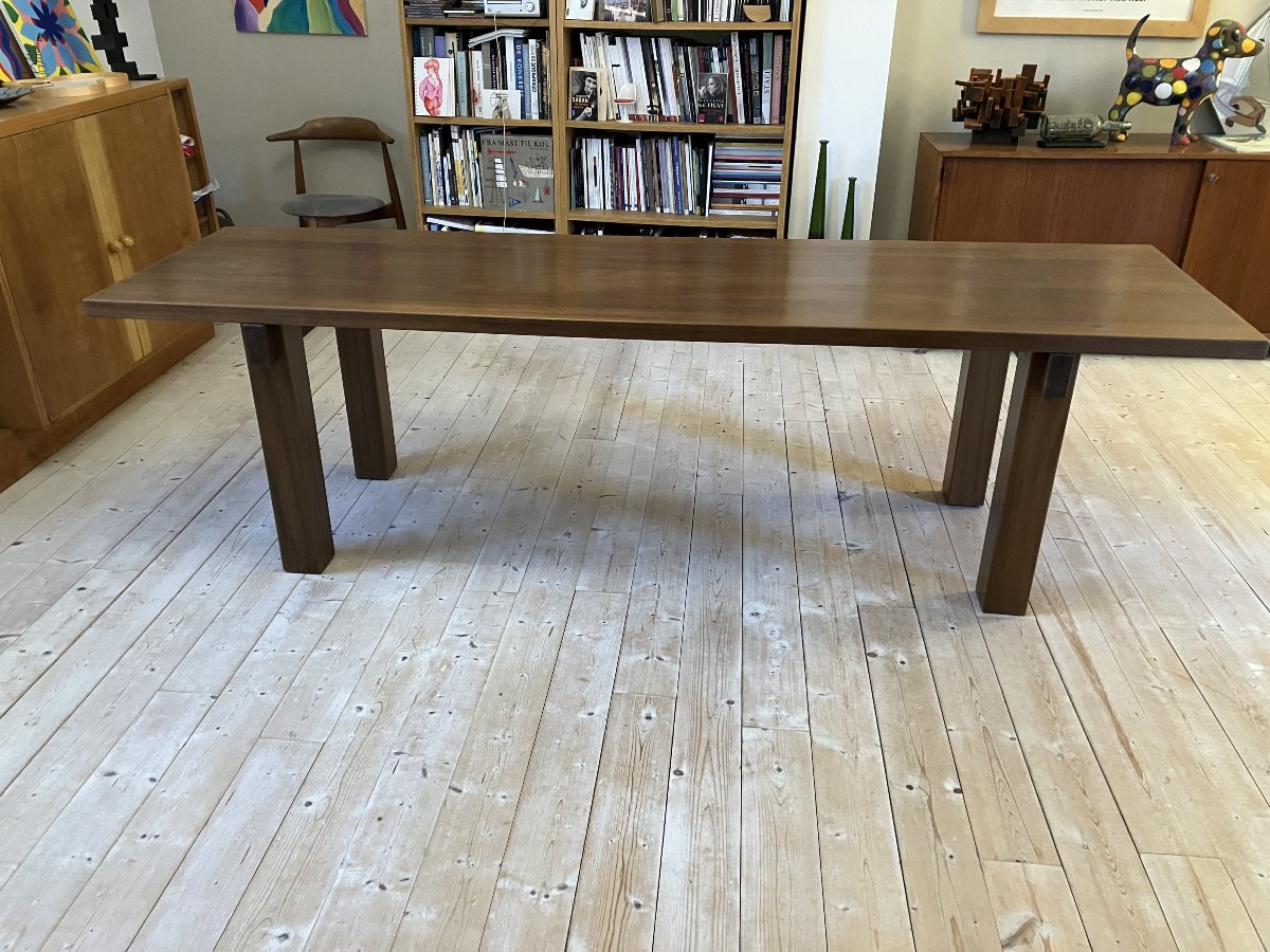 Table de Charlotte Perriand Modèle "Brasil" pour la galerie Sentou 1960 en acajou massif-photo-3