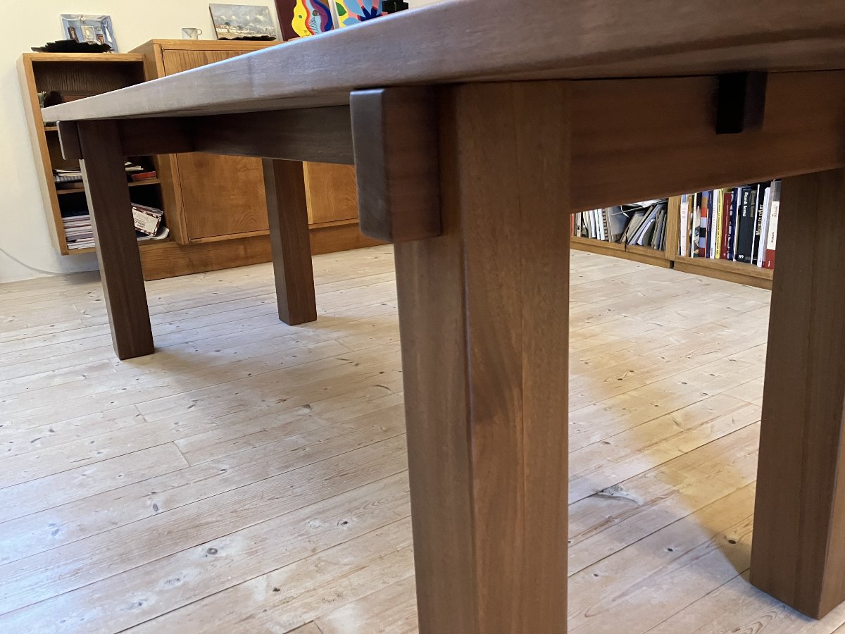 Table de Charlotte Perriand Modèle "Brasil" pour la galerie Sentou 1960 en acajou massif-photo-7