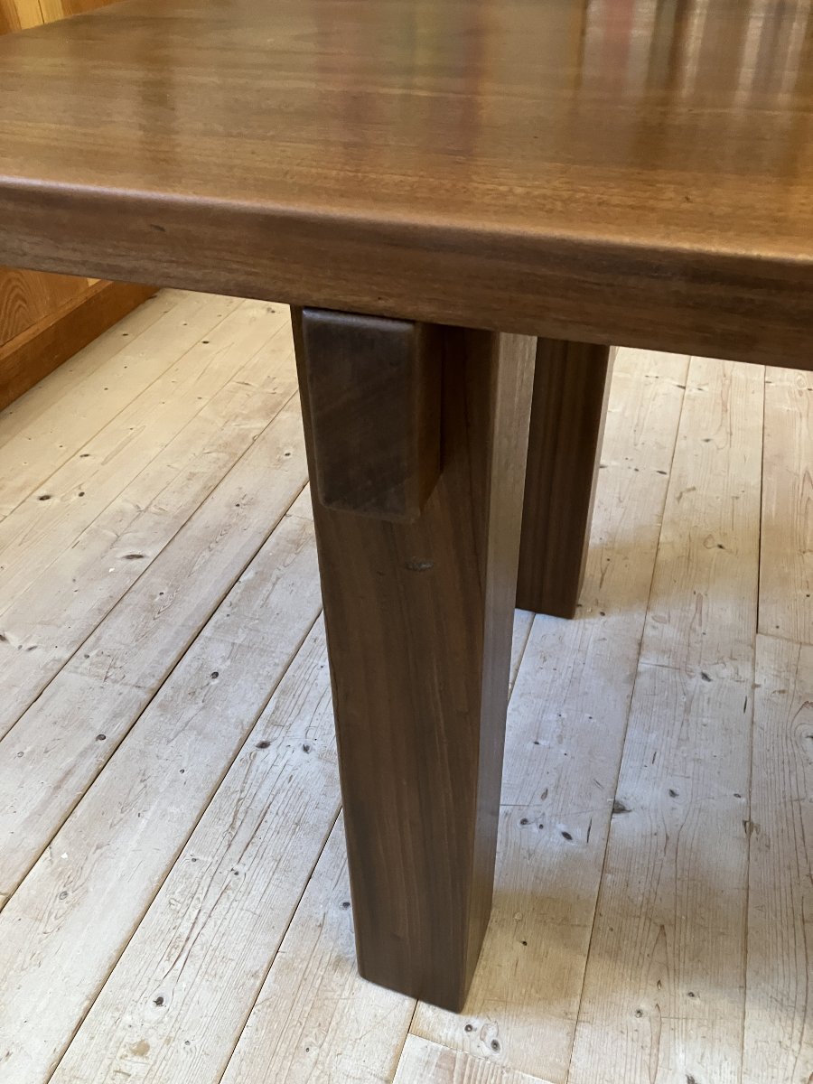 Table de Charlotte Perriand Modèle "Brasil" pour la galerie Sentou 1960 en acajou massif-photo-8
