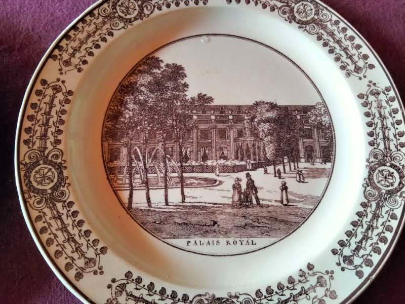 Lot De 6 Assiettes Toulouse Fouque Arnoux - Vue De Paris XIXe-photo-4