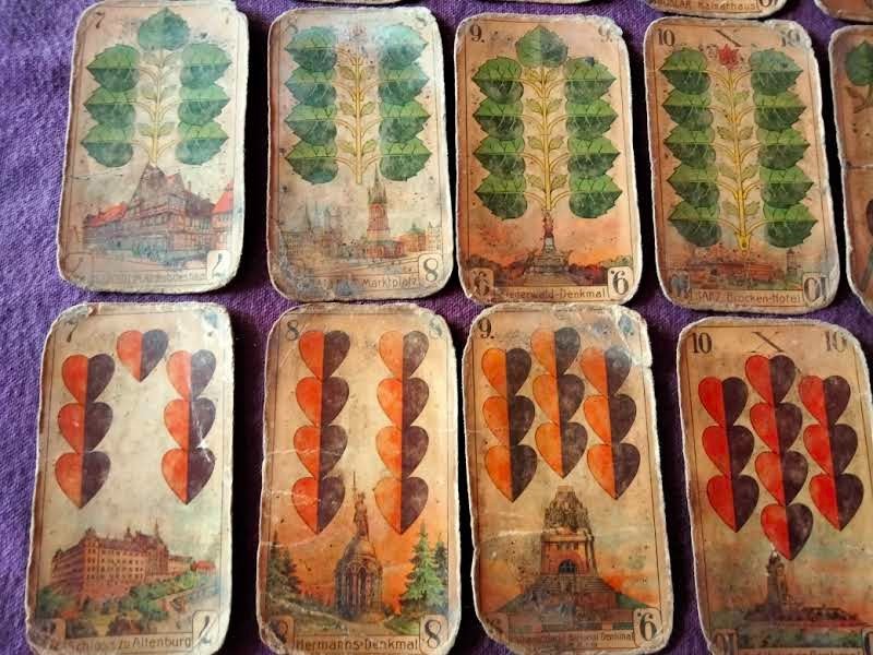 German Monuments Card Game Circa 1900-photo-1
