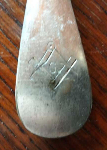 Freemasonry Silver Metal Cutlery