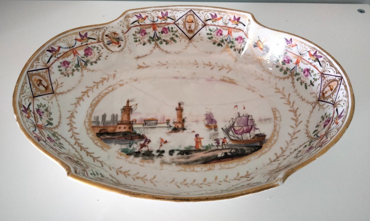 Pitcher And Its 18th Century Verneuilh Bordeaux Porcelain Bowl-photo-6