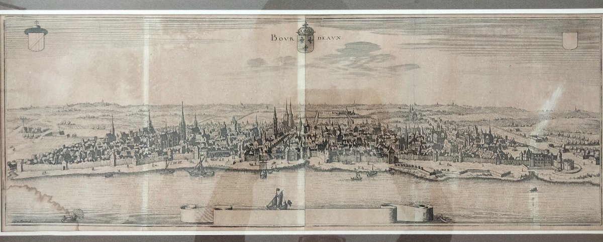 Engraving From Bordeaux Mérian XVIIth-photo-2