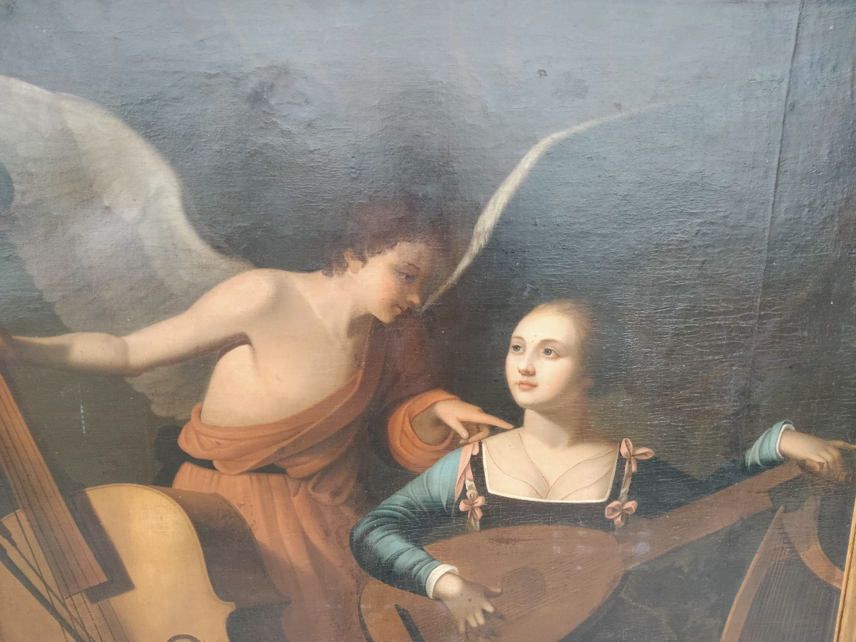 Painting After Carlo Saraceni - St. Cecilia And The Angels-photo-3