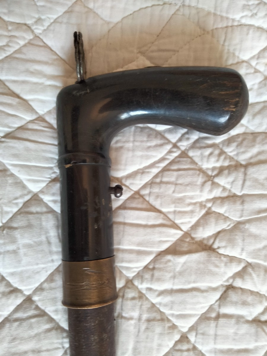 Canne fusil ancienne Manufacture St Etienne-photo-4