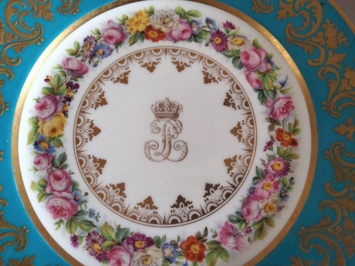 Sèvres Plate, Louis Philippe Service, Château Du Trianon, 1848-photo-2