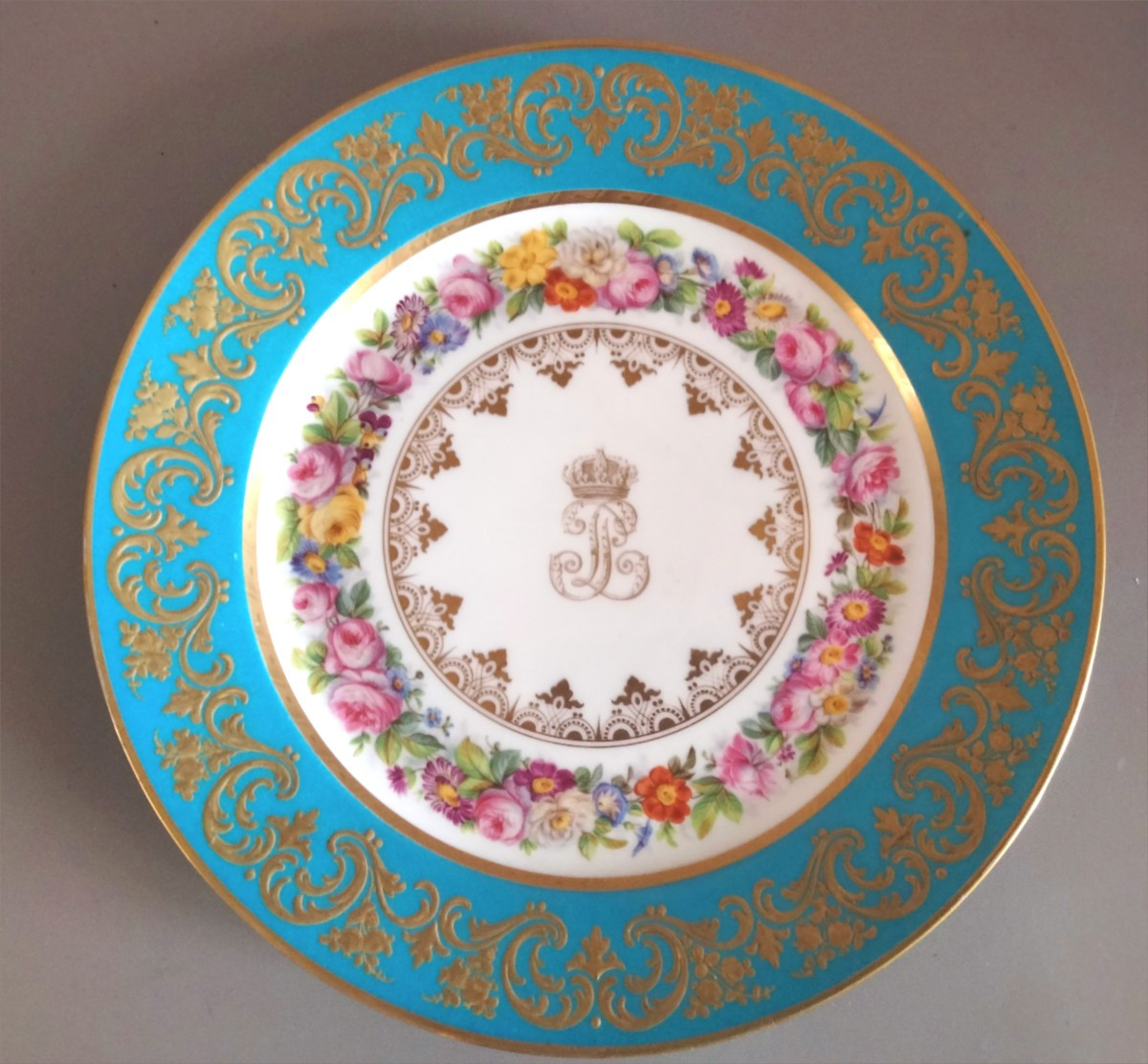 Sèvres Plate, Louis Philippe Service, Château Du Trianon, 1848