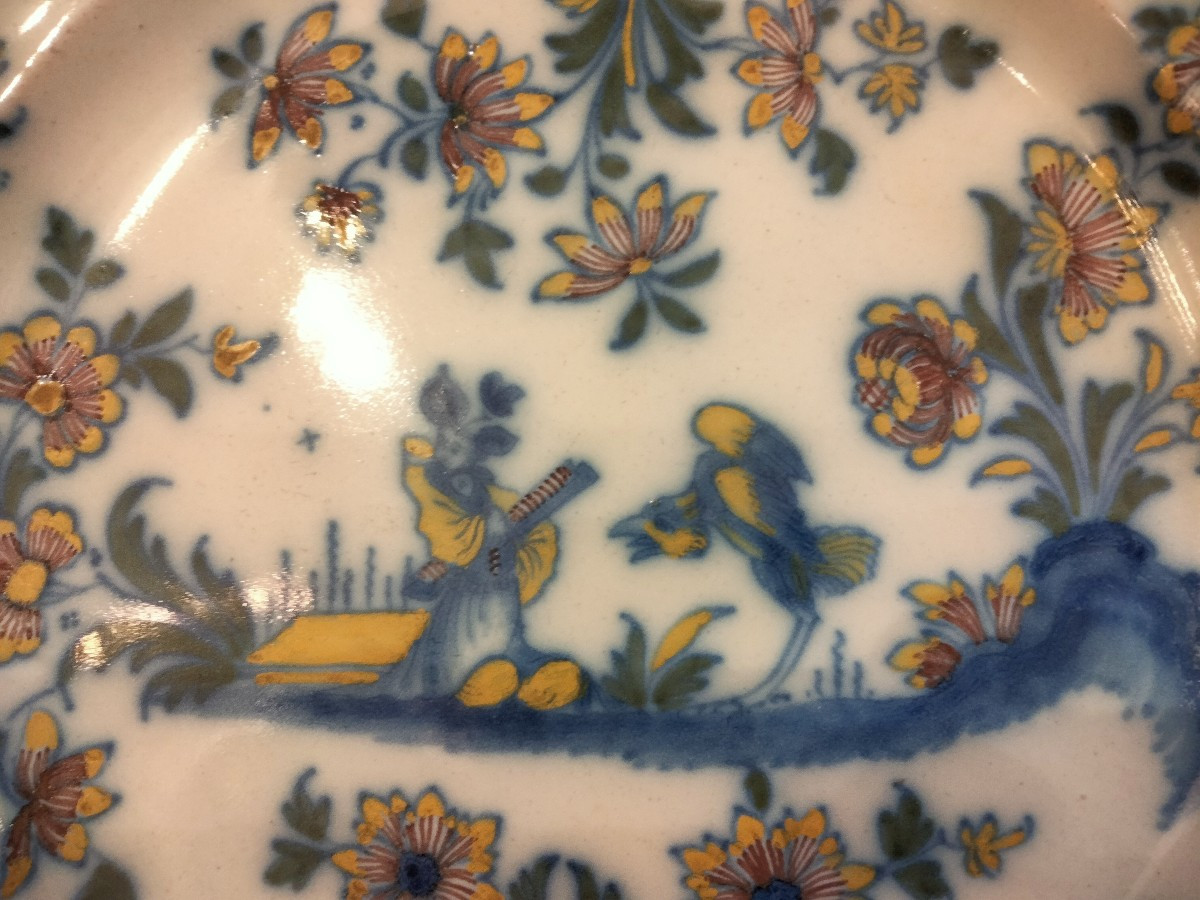 Paire d'assiettes Marseille XVIIIe-photo-1