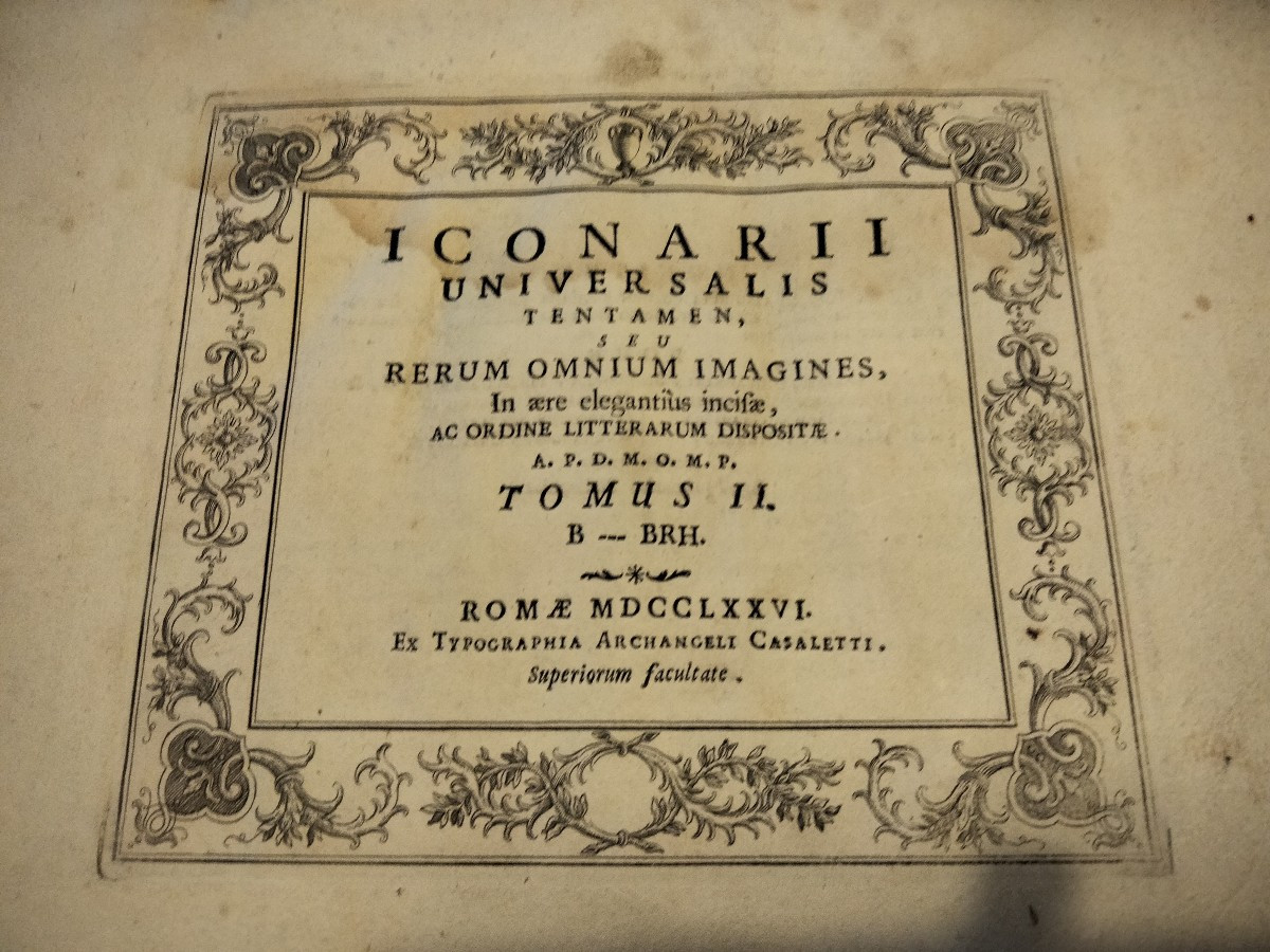 Livre - Iconarii Universalis Tentamen sed Rerum Omnium Imagines / Maignan 1776