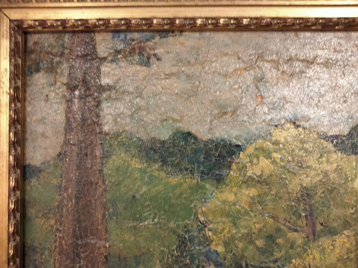 Tableau Emile Brunet - Paysage sur la dune du Four-photo-2