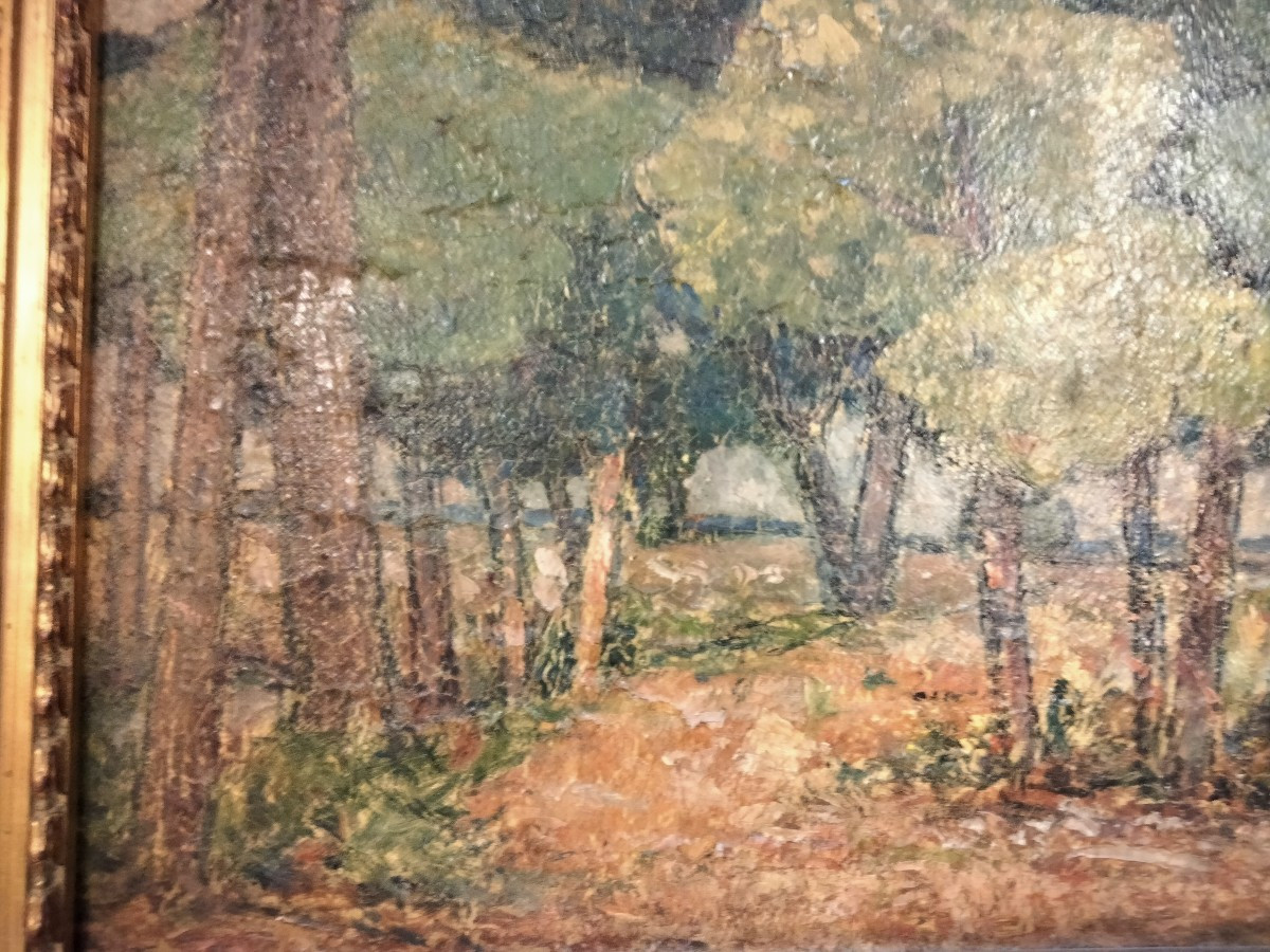 Tableau Emile Brunet - Paysage sur la dune du Four-photo-4