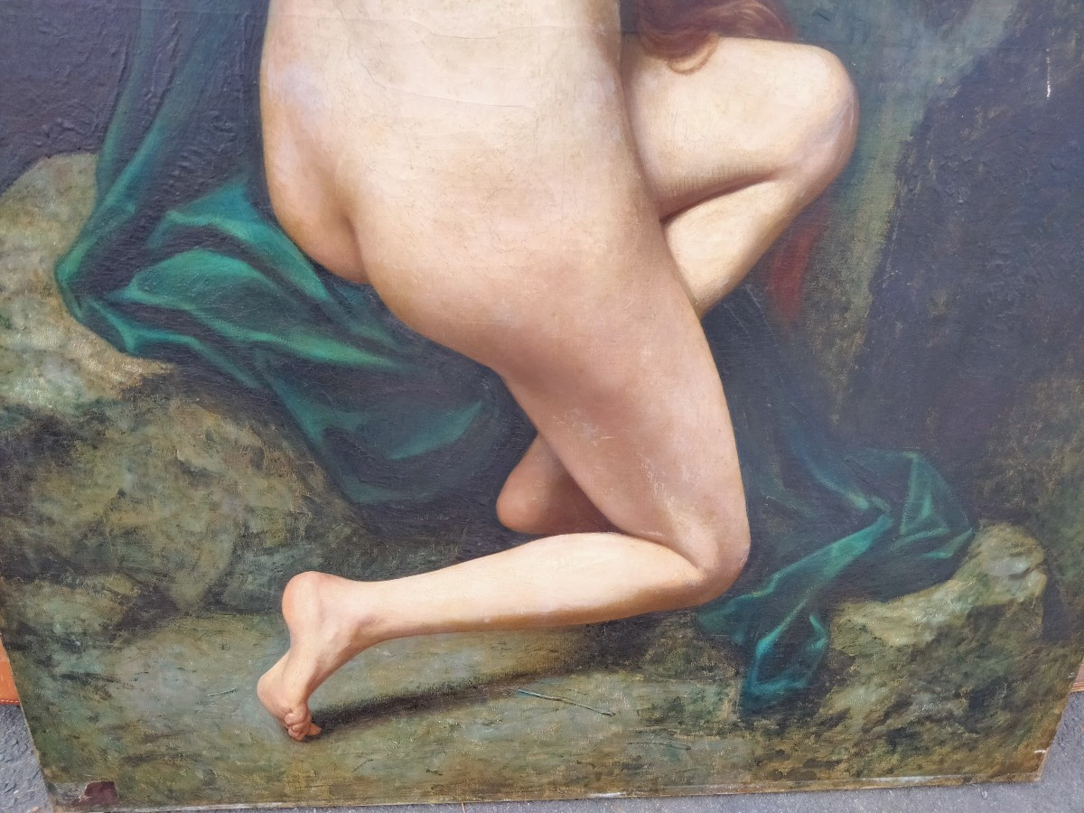 Painting By Georges Hébert - Maria Magdalena 1880-photo-4