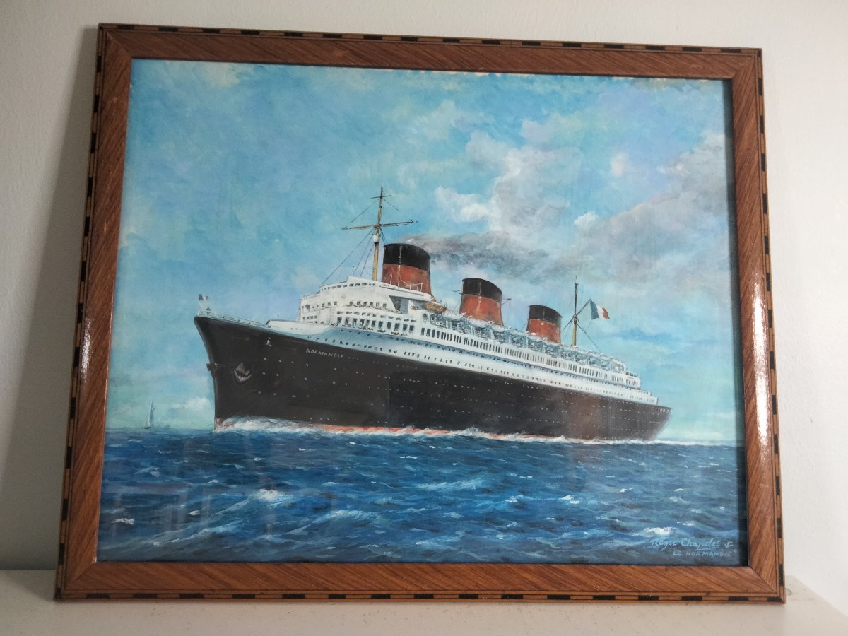Marine - Le Normandie par Roger Chapelet