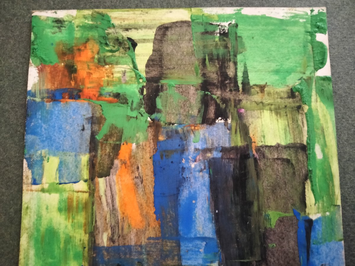 Aquarelle - Roger Bissière  Etude pour composition abstraite 1959-photo-2