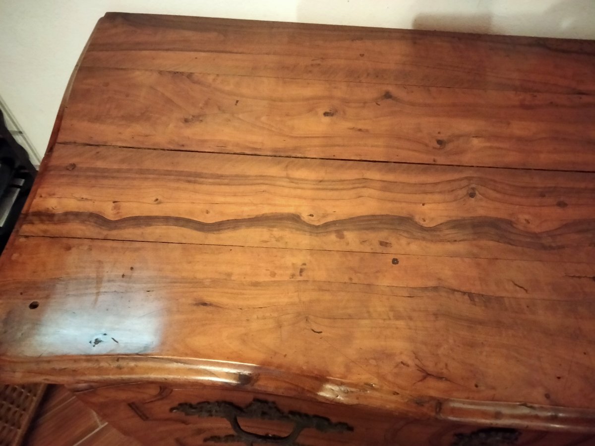 18th-century Provençal Chest Of Drawers With Lids, Made Of Pear Wood-photo-1