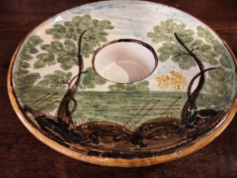 Tasse Trembleuse & soucoupe Castelli XVIIIe-photo-4