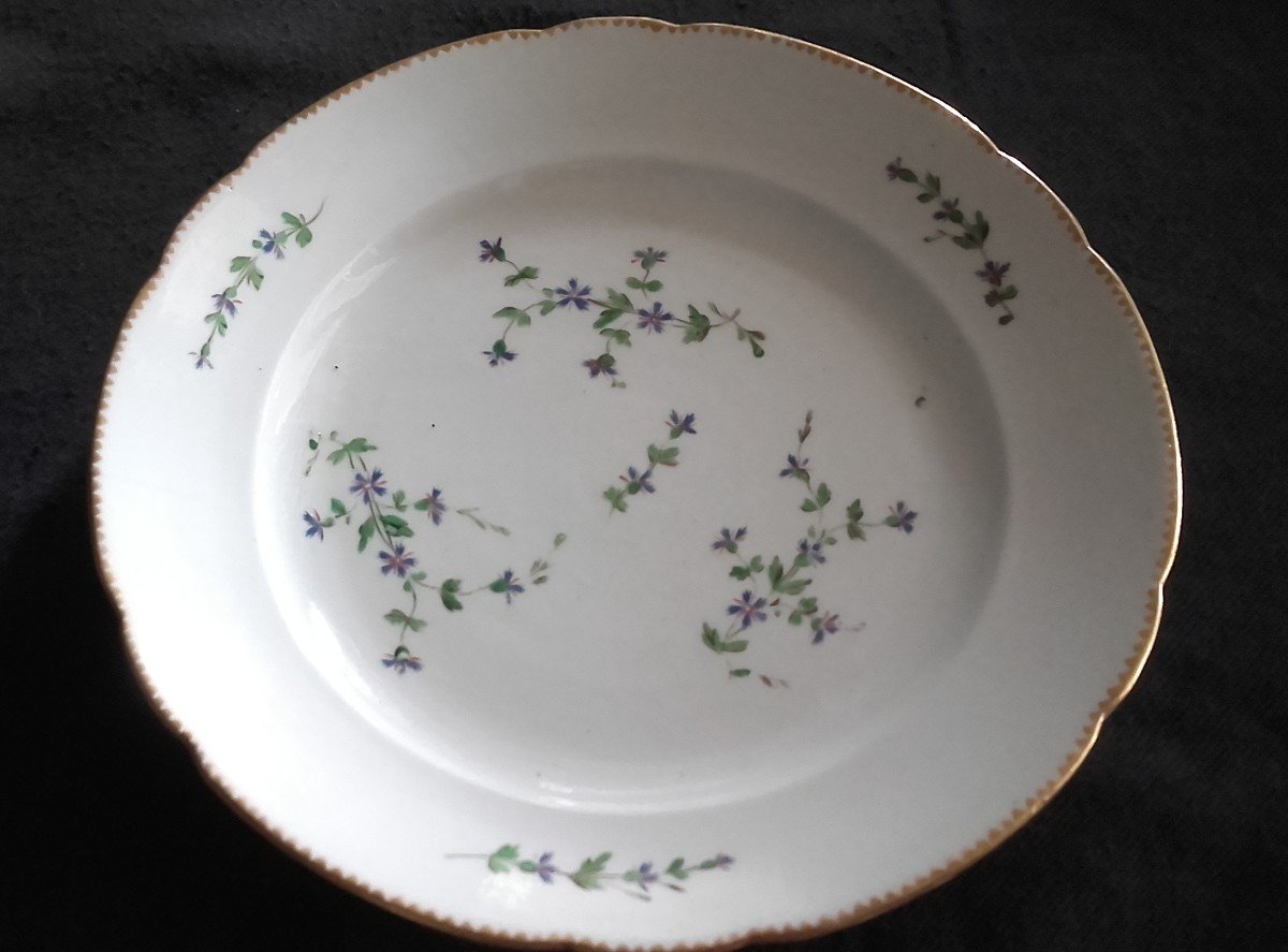 Plate Verneuilh Porcelain De Bordeaux Eighteenth