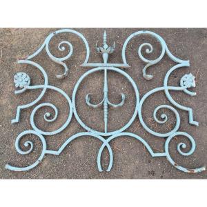 18th Century Wrought Iron Transom