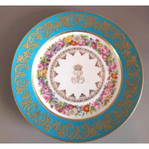 Sèvres Plate, Louis Philippe Service, Château Du Trianon, 1848