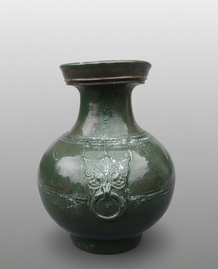 Vase Han, glaçure plombifere