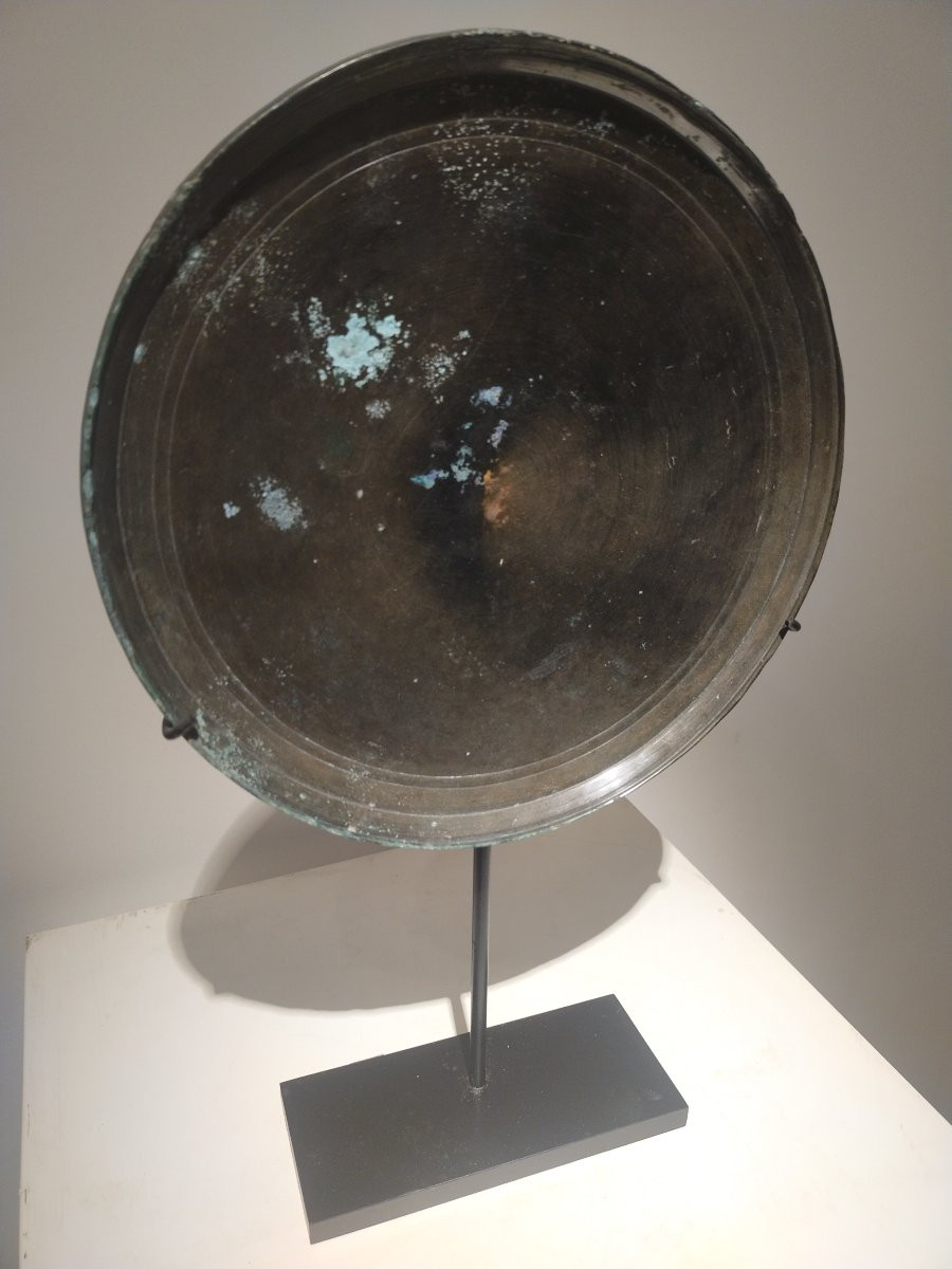 Miroir en bronze Khmer-photo-2