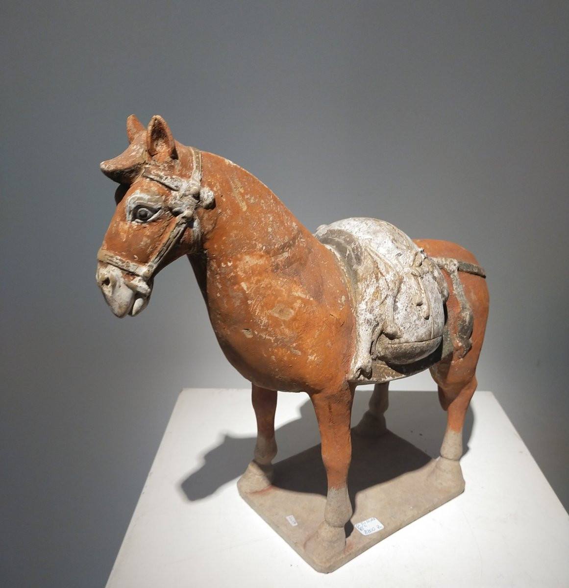 Terracotta Horse Returning From The Hunt From The Northern Qi Period, China 6th Century.-photo-2