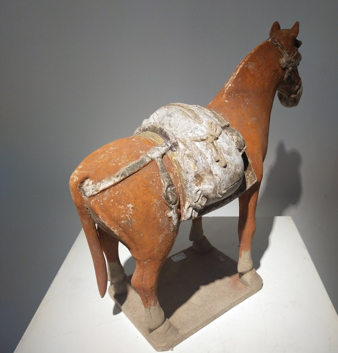 Terracotta Horse Returning From The Hunt From The Northern Qi Period, China 6th Century.-photo-1