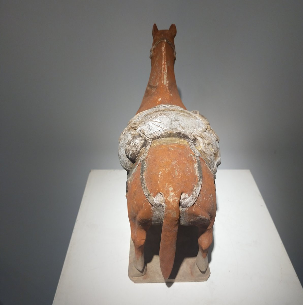 Terracotta Horse Returning From The Hunt From The Northern Qi Period, China 6th Century.-photo-2