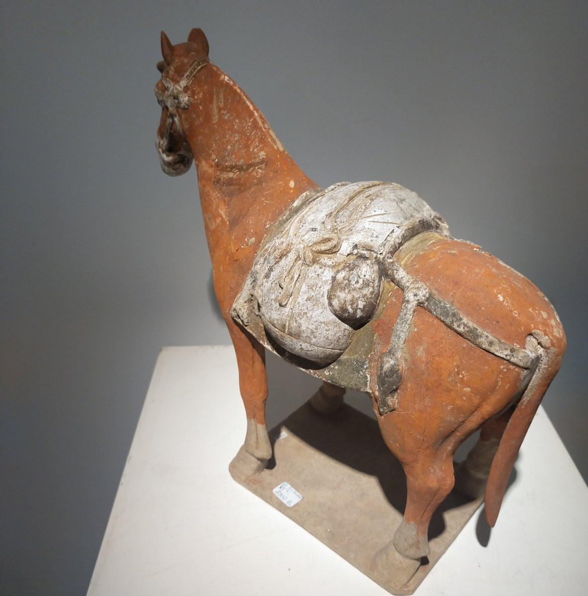 Terracotta Horse Returning From The Hunt From The Northern Qi Period, China 6th Century.-photo-3