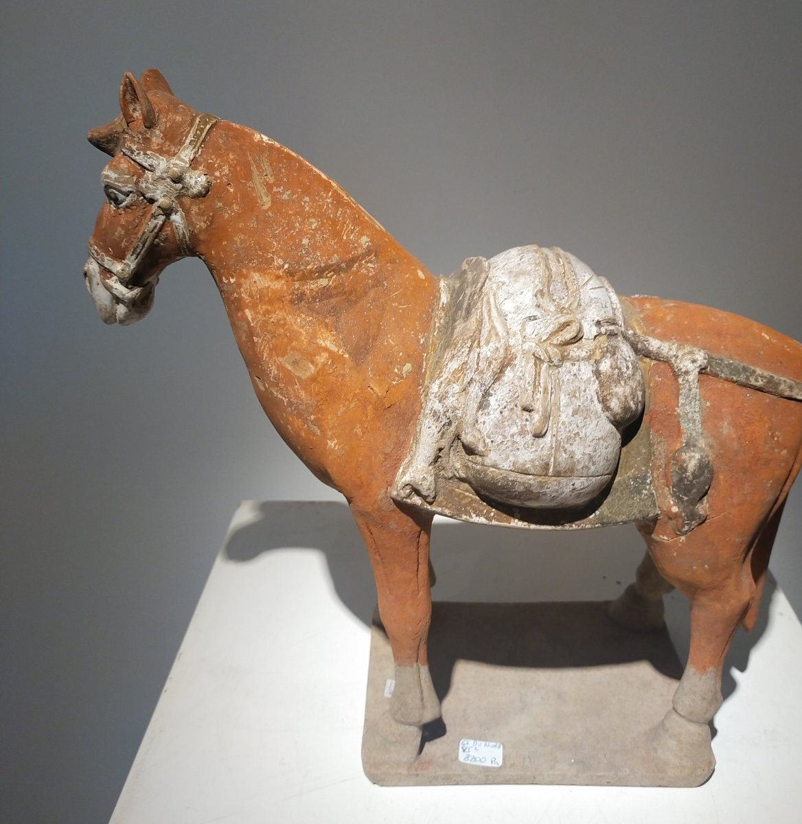 Terracotta Horse Returning From The Hunt From The Northern Qi Period, China 6th Century.-photo-4