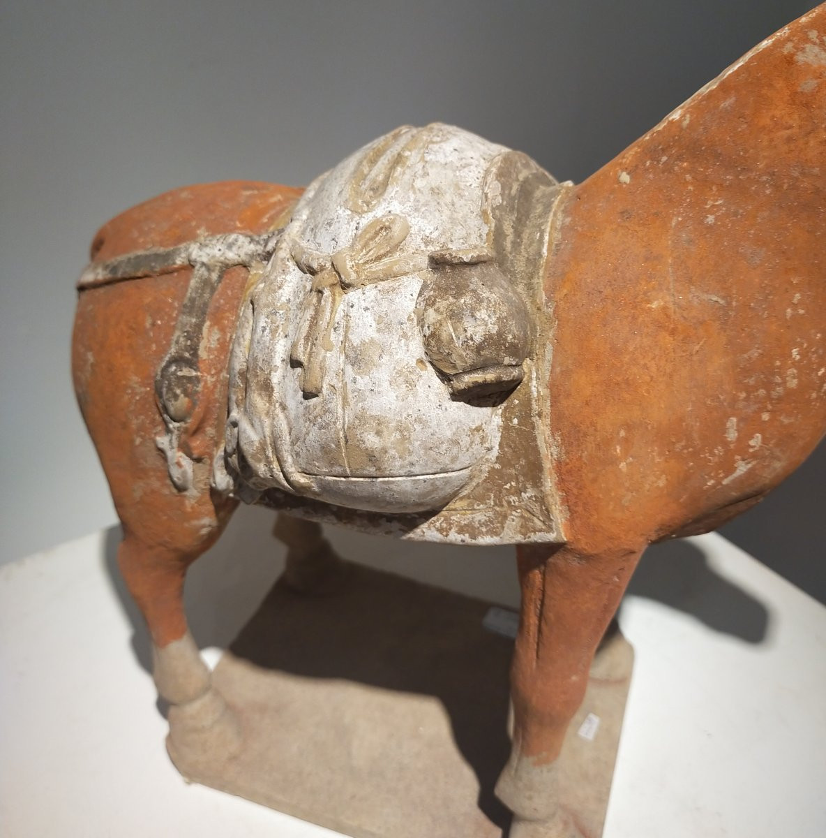 Terracotta Horse Returning From The Hunt From The Northern Qi Period, China 6th Century.-photo-6