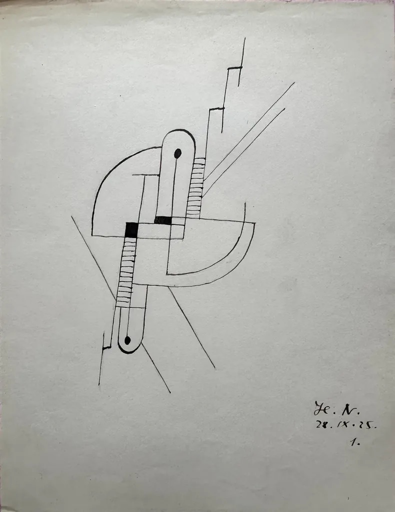 Ink Drawing By Henri Nouveau (1901-1959) 