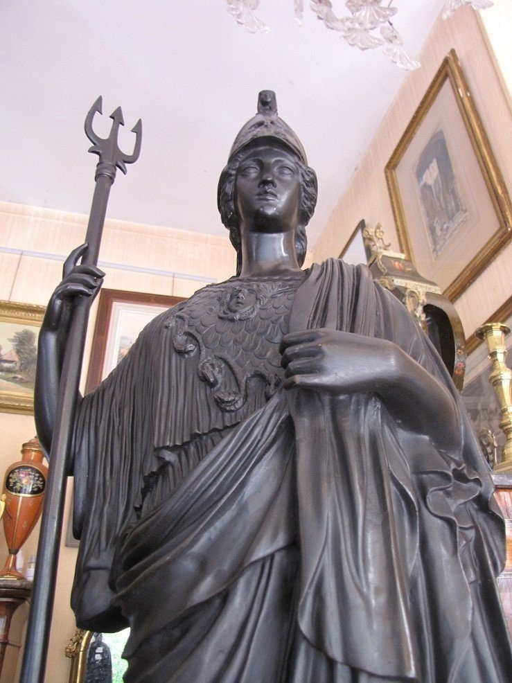 Sculpture en bronze d'Athena-photo-2