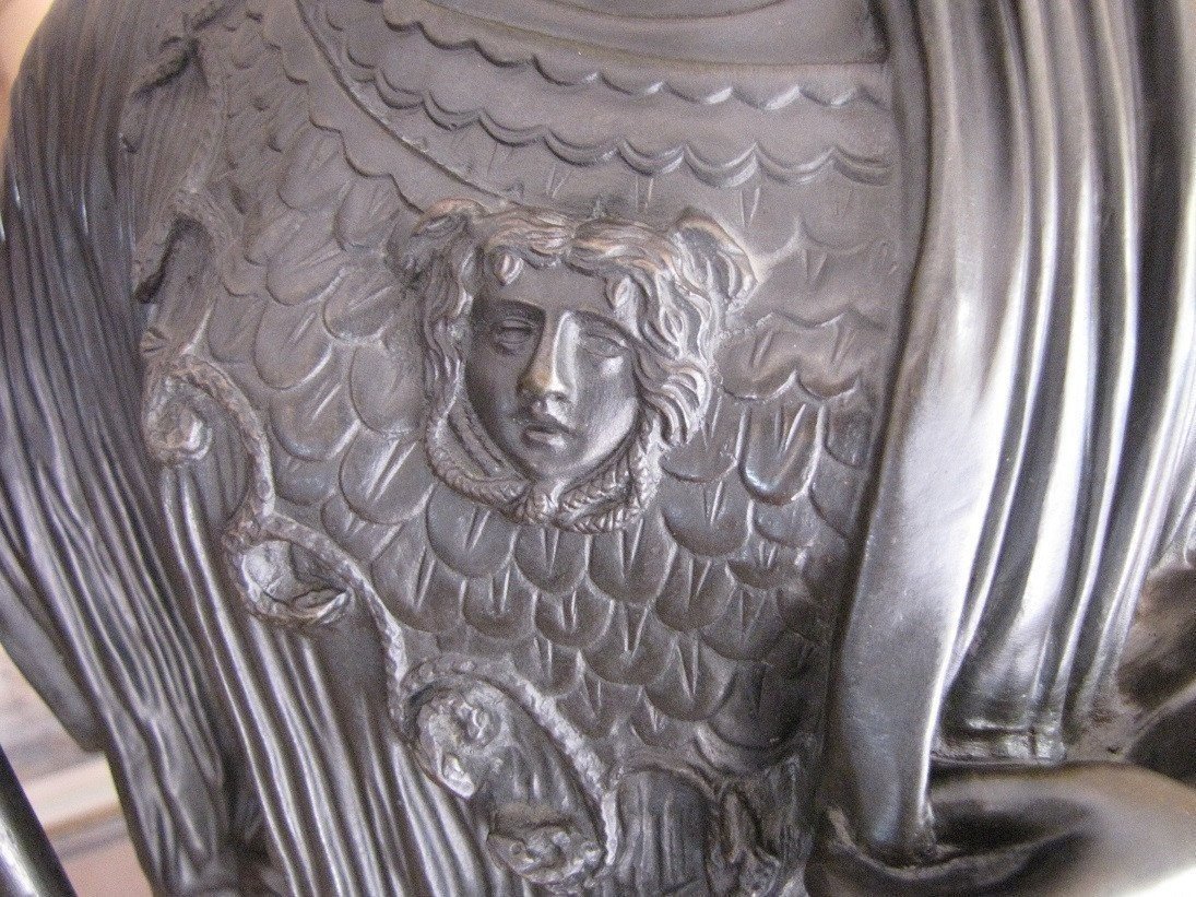 Sculpture en bronze d'Athena-photo-1