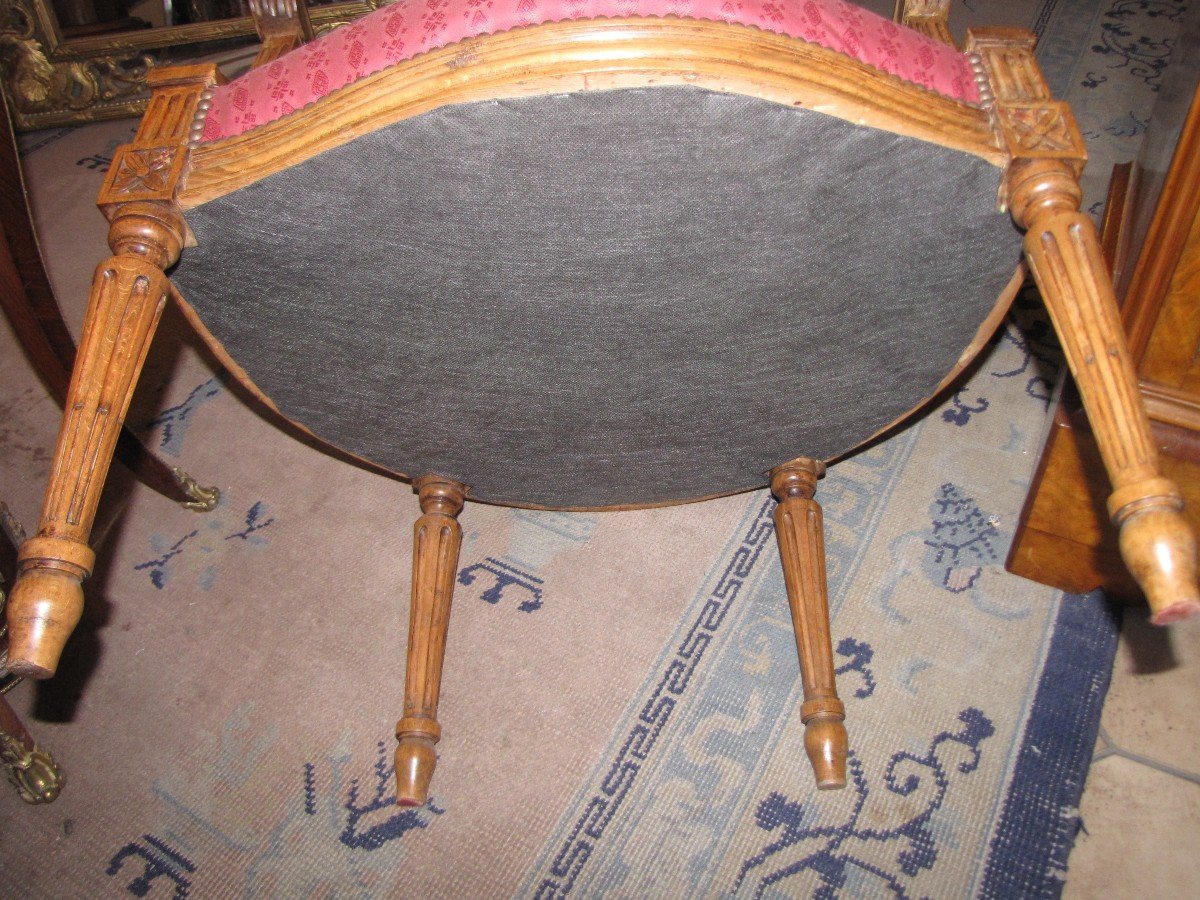 Paire de fauteuils Louis XVI-photo-3