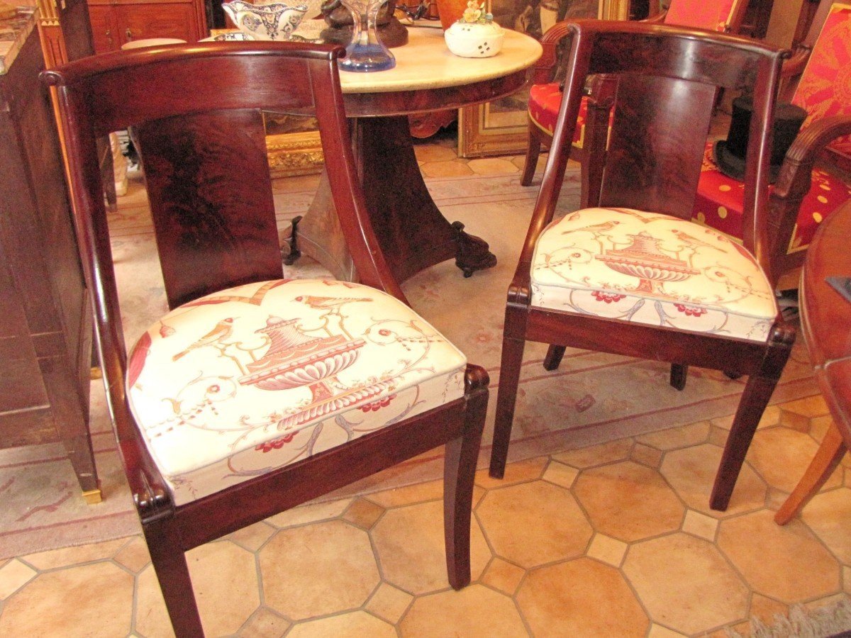 Mahogany Gondola Chairs