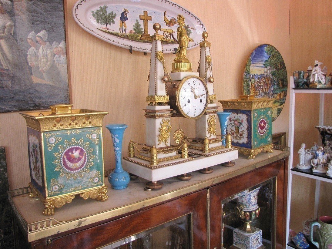 Paire de pots pourris en porcelaine-photo-7