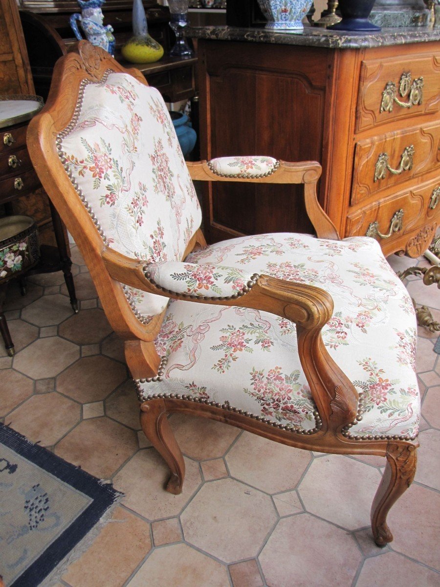 Paire de fauteuils Louis XV-photo-4