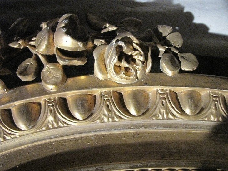 Louis XVI Oval Mirror-photo-4