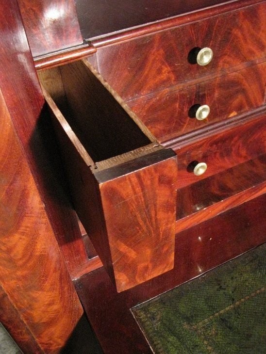 Flamed Mahogany Secretary