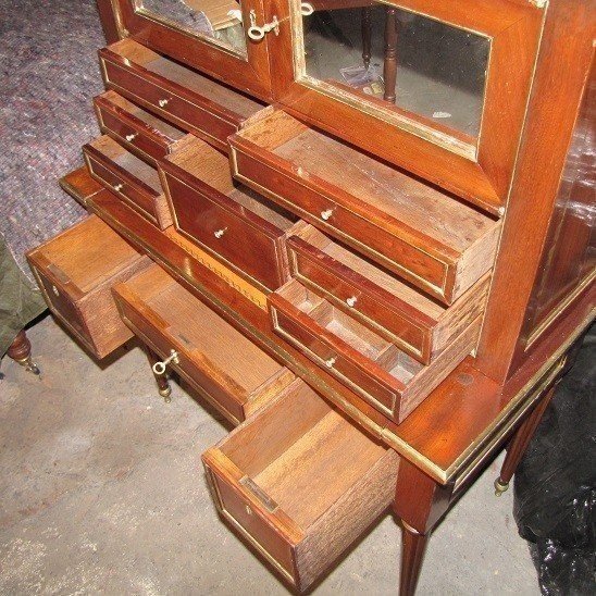 Petit bureau en acajou-photo-3