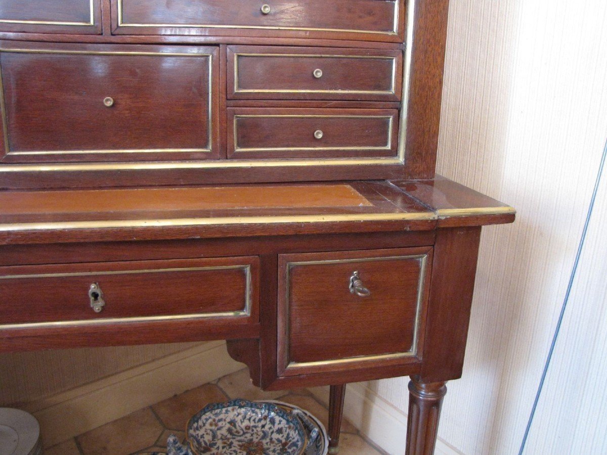 Petit bureau en acajou-photo-2