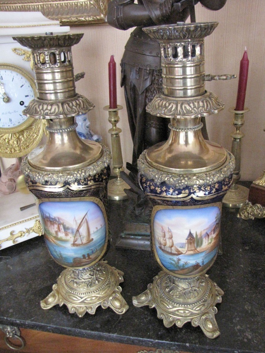 Paire de lampes à pétrole-photo-1